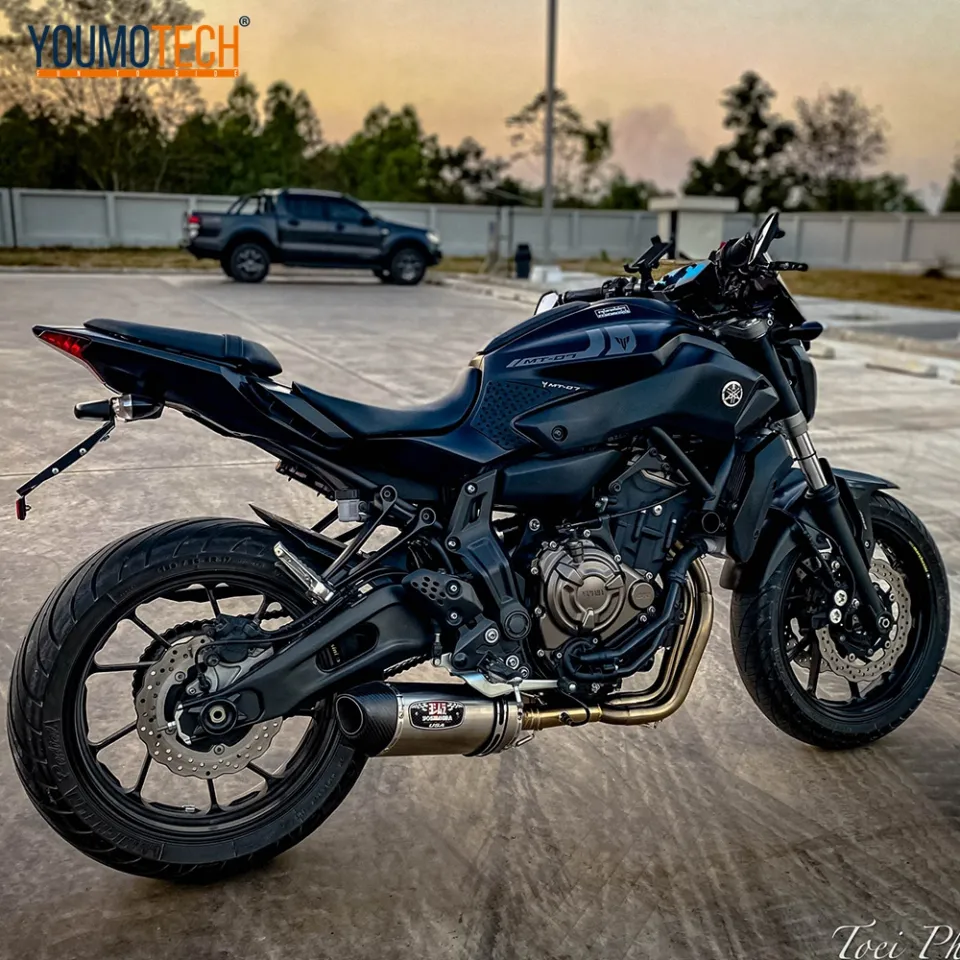 Motorcycle Exhaust Slip-On Front Link Pipe Escape Moto Full System