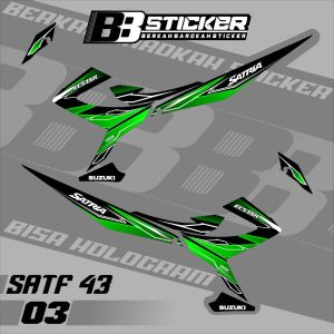 STRIPING VARIASI NEW SATRIA FU 150 BISA HOLOGRAM  SATRIA FU FACELIFT SATF 43