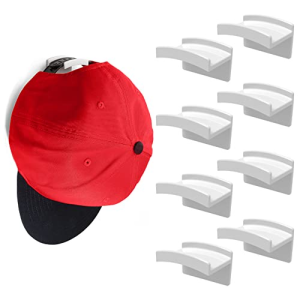 Wall Adhesive Hat Hooks Baseball Caps Hook Adhesive Racks for Hanging Hats Ball Cap Holders Black 5PCS