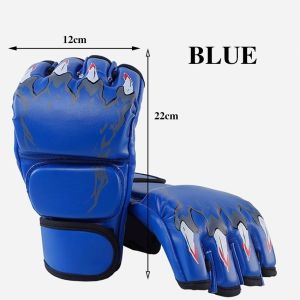 Sarung Tangan Tinju Muay Thai Boxing Mma Ufc Ukuran Anak Bahan Kulit Half Finger Setengah Jari / Boxing Gloves Set