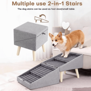 YUBAGUANB Non-Slip Dog Vehicle Ramp Foldable Multifunctional Foldable Dog Ramp Foldable Stairs Footrest Stool Multifunctional Pet Ramp Small Breed Animal
