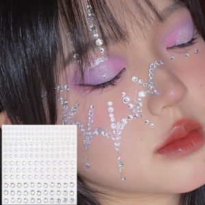 【Jealous Girl】3D Star Heart Crystal Stickers Face Diamond Water Drops Rhinestone Gem Sticker Body Makeup DIY Festival Wedding Party Decoration