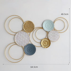 Nordic Cahaya Mewah Gaya Besi Tempa Hiasan Dinding Ruang Tamu Kamar Tidur Hiasan Dinding Kreatif Sofa Latar Belakang Dinding WallDecor Hiasan Dinding