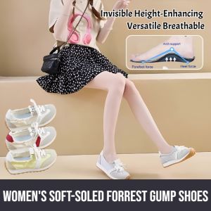 Womens Soft-Soled Forrest Gump Shoes Summer Breathable Casual Sports Shoes Classic Casual Invisible Height-Enhancing Versatile
