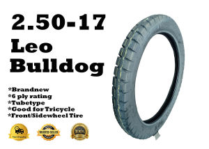 250-17 (2.50-17) LEO BULLDOG 6 PLY TUBETYPE LEO TIRE BRANDNEW