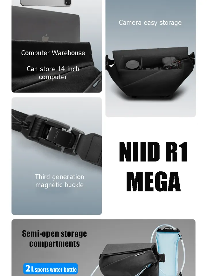 NIID R1 MEGA Sling bag Crossbody Bag For Casual Use Anti-Cut 