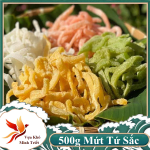 Mứt Dừa Non Dẻo Béo Ít Đường Tứ Sắc Quà Tết Sang Đẹp- VỰA KHÔ MINH TRIẾT