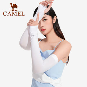 CAMEL Anti-UV Ice Silk Sunscreen Sleeves Mens and Womens Arm Ice Sleeves Hundred Arm Cover Ins Tide Gloves