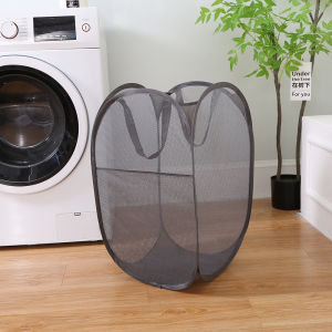 Foldable Lightweight Extra Large Clothes Shirt Dirt Receptacle Storage Laundry Basket Bin Hamper Bekas Box Holder Sleeping Room Toilet Balcony Bedroom Rumah Bilik Tandas Balkoni Bakul Kotoran Pakaian Tabung Dobi Baju Kotor Perempuan Wanita 玩具收纳篮箱