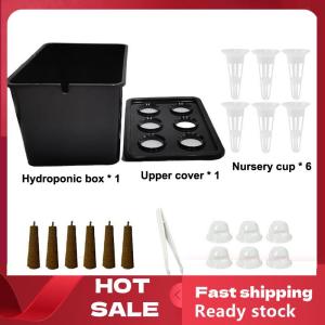 🚚【Local Express Delivery】🚚 1 Set Of Hydroponic Seedling Kit   Indoor Outdoor Vegetable And Herb Pots No Power Required Durable Plastic Easy To Assemble