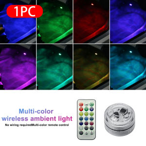 Car Wireless Remote Control Atmosphere Light 13 Colors Switching Wireless Remote Control Ambient Lamp Car Decoration Lights
