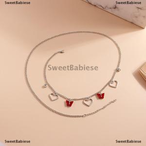 [COD] SweetBabiese Thời trang bướm Hollow tim body eo Chain đối với phụ nữ trang sức Đảng accessries Quà Tặng