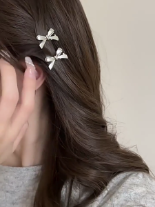 4Pcs Bows Hair Clip For Precise Side Parting Hair Accessories For Different Hairstyles Stays Firm During Movement