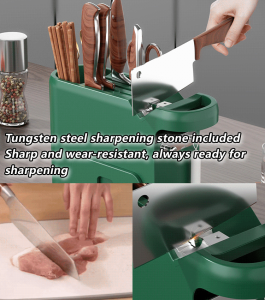 Multifunctional shelf kitchen knife organizer