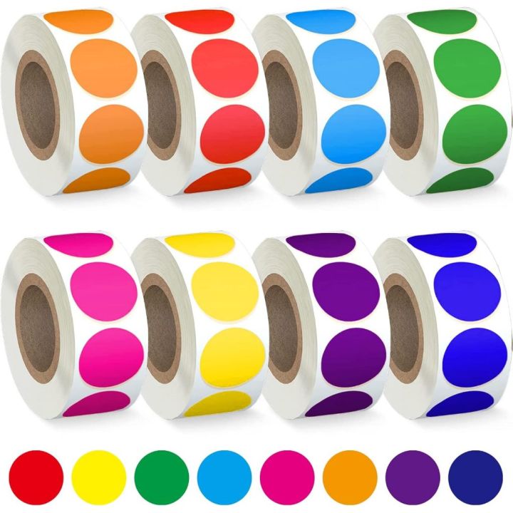 Mark Sticker 500pcs 2.5CM handwritten Mark Color Stickers Decoration Multi-purpose ...