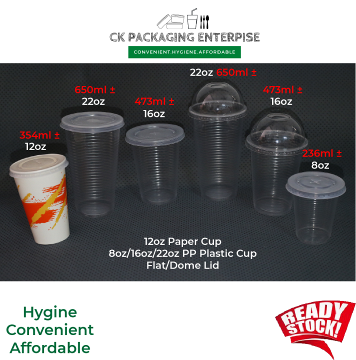 Dome Lid For 32 oz. Recyclable Plastic Cup