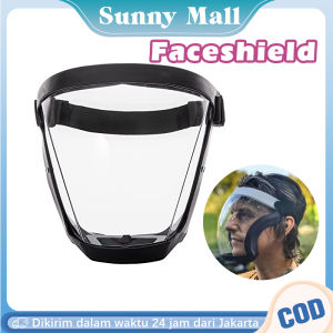 Full Face Anti Fog Pelindung Wajah Penuh Ventilasi Olahraga Pelindung Wajah Transparan