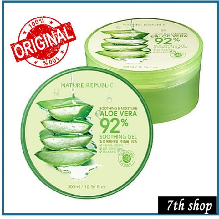 (100% original) Nature Republic Soothing & Moisture ALOE VERA 92% Soothing  Gel (Korea Face Mask / sleeping mask /acne) | Lazada