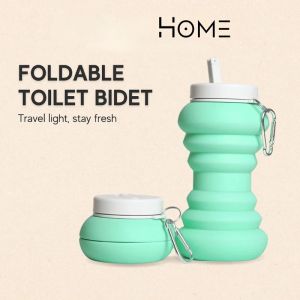 Portable Collapsible Bidet for Personal Hygiene Cleaning Folded Travel Shattaf Bidet Toilet Shower