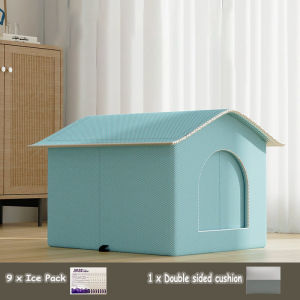 Pet Air Conditioning Nest Cat Sleeping House Long Term Temperature Lock Summer Pet Cool House