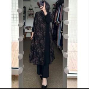 Citra Pakis Fashion - Malala 3 in 1 Setelan Songket Wanita Muslimah Oneset Kekinian Terbaru