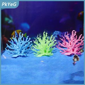 PkYeG Coralline nhân tạo Bể cá trang trí hồ cá nhân tạo PVC Cây san hô đồ trang trí cảnh quan hồ cá