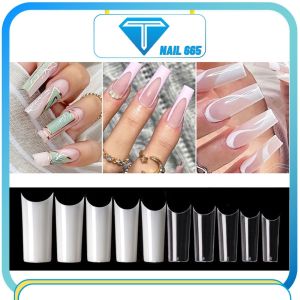 Móng nối tay nail fom thang vuông cao cấp Móng nối fom vuông bịch 500 móng sịn dẻo