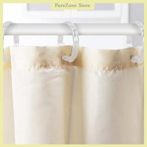 [PureZone] 12Pcs Open Curtain Rings Curtain Rings Round Rings Shower Curtain Clips For Curtains And Curtain Rods