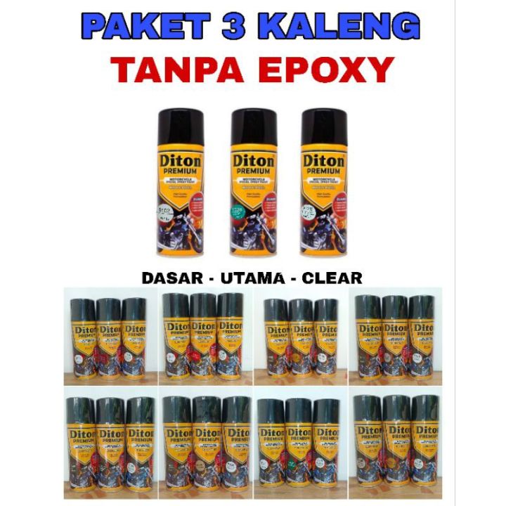 A Pilok Pilox Diton Premium Paket 3 Kaleng Tanpa Epoxy Diton