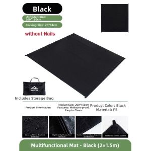 MINIFELE 262 Thickened Waterproof Tent Floor Tarp with Sack Wear-resistant Ultralight Pocket Tent Footprints High Quality Moisture-proof Picnic Mat