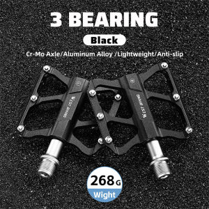 Tây đi xe đạp Bàn Đạp Xe Đạp MTB xe đạp đường trường 3 mang bàn đạp 1 cặp Cr-Mo trục/trục Titan Bàn Đạp Xe Đạp bàn đạp phẳng cho Bàn Đạp Xe Đạp S Phụ Kiện Xe Đạp