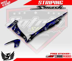 STRIPING VARIASI SUZUKI SMASH LADY DEVIL / STICKER LIST MOTOR SMASH LADY DEVIL