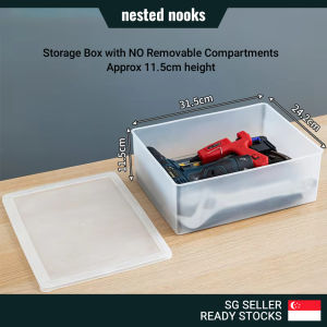 Storage Box With and Without Removal Dividers Compartments Grids Parts Hardware Tools Screws Accessories Lego Sorting Box