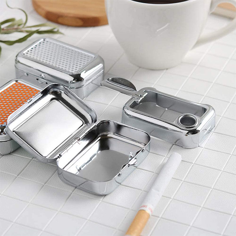 CRUITR Posacenere portatile in acciaio inox con coperchio, mini contenitore tascabile per cenere, ideale per viaggi e campeggio all'aperto
_voghion.com