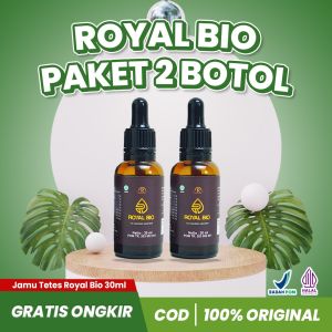 ROYAL BIO PAKET HEMAT 2 BOTOL 30 ml Jamu Tetes untuk Kesehatan