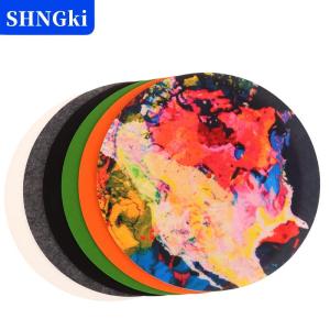 [COD] 🔥🔥🔥SHNGki 1PC trượt mat cảm thấy bàn xoay Platter Mat cho LP Vinyl ghi âm thanh thay thế DIY phụ kiện Audiophile dày bàn xoay mat
