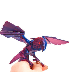 3D Printed parrot craft ornament creative animal model gift figurine toy decorative bird for scene decoration