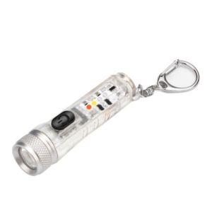 Xiaomi ไฟฉายคล้องพวงกุญแจ ไฟฉายพกพาขนาดเล็ก ชาร์จ USB Type-C ปรับไฟ10โหมด ไฟฉุกเฉิน สีแดงและสีขาว 200 Lumens ท้ายแม่เหล็ก กันน้ำ