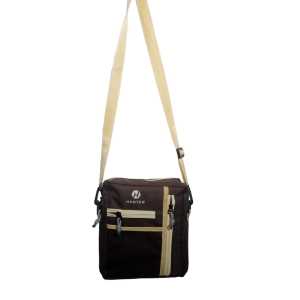 Tas Selempang Bahu Pria Slingbag Kasual Model Simpel Multifungsi hunter Brown