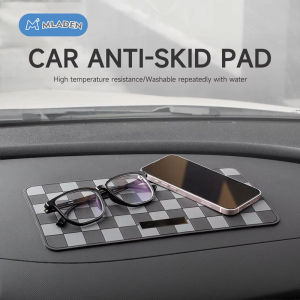 MLADEN Car Non-Slip Mat Center Console Decoration Supplies Car Interior Supplies Durable Non-slip Grid Design Car Accessories