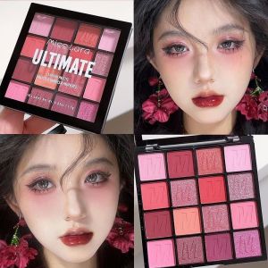 16-color Macaron Colorful Super Shimmery Matte Silkworm Pearlescent Makeup Eye Shadow Palette