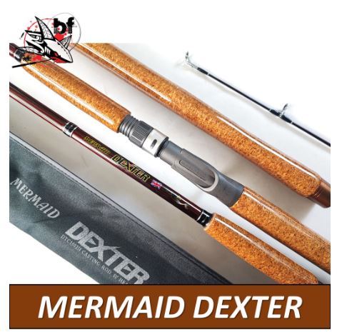คันเบ็ดตกปลา MERMAID DEXTER คันหน้าดิน ด้ามก็อกเกรด A  มีเบทและสปิน แพ็คใส่กล่อง