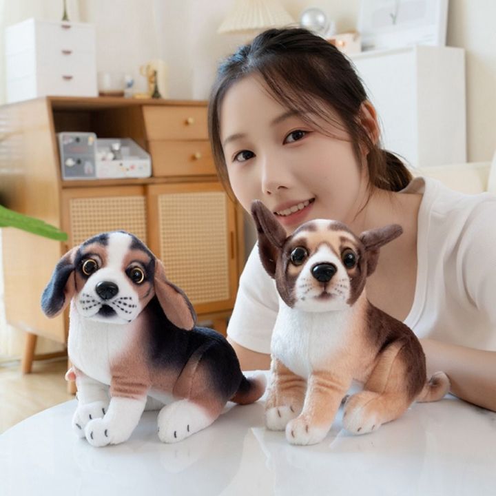 Stuffed Animal Dog Plush Toys Golden Retriever Puppy Husky Simulation ...