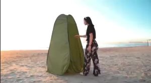Changing Tent Khemah Camping Solat Salin Pakaian Fitting Room Dressing Shower Changing Room Tent Khemah Solat Foldable Pop Up Tent