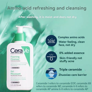 CeraVe Hydrating Facial Cleanser for Sensitive Skin with Amino Acids Moisturizing and Barrier Repairing Gentle Cleansing for Sensitive Skin