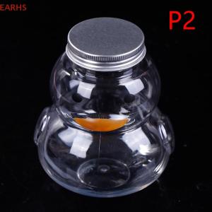 EOY ขวดน้ำ PET สำหรับดื่มนมชากาแฟแบบพกพาถ้วยดื่มโปร่งใสสำหรับบ้านขวดเครื่องดื่มเครื่องดื่มปราศจากสาร BPA