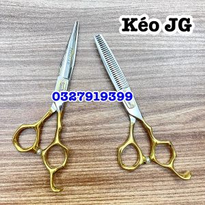 JAGUAR Kéo Cắt Tóc Cao Cấp 6.0 Inch Cán Vàng Thép Nhật S440C Độ Cứng Trên 62HRC Kèm Tặng Bao Da Chất Lượng Cao