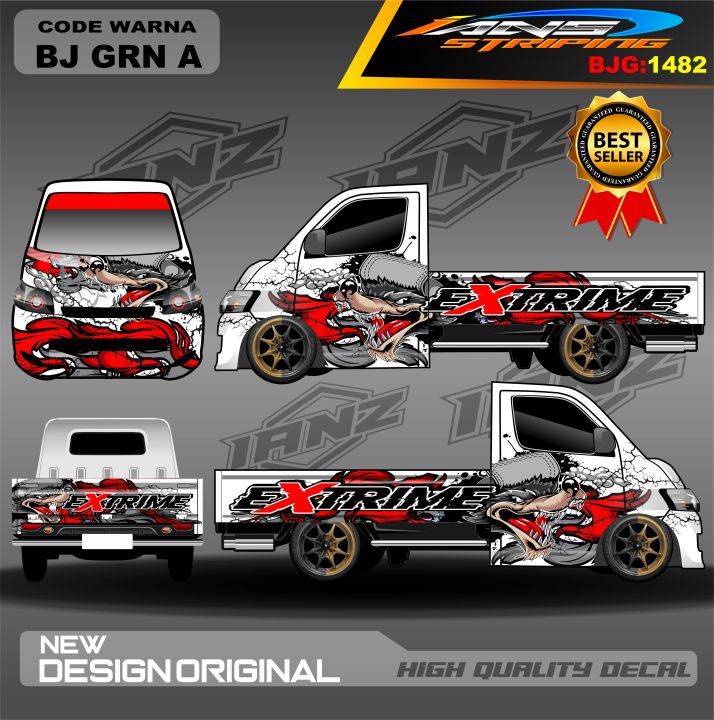 DECAL STICKER FULL MOBIL PICK UP GRANMAX , CARRY , L300 / DECAL PICK UP ...