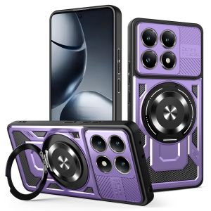 For Xiaomi 14T Pro Case Armor Shockproof Phone Cover for Mi 14T Mi14T Xiaomi14T 14 T Pro 14TPro 5G Car Magnetic Ring Stand Funda