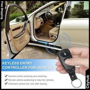 Automotive 12V Car Door Lock with Dual Remote Control - Perfect for Car Owners Seeking Security
